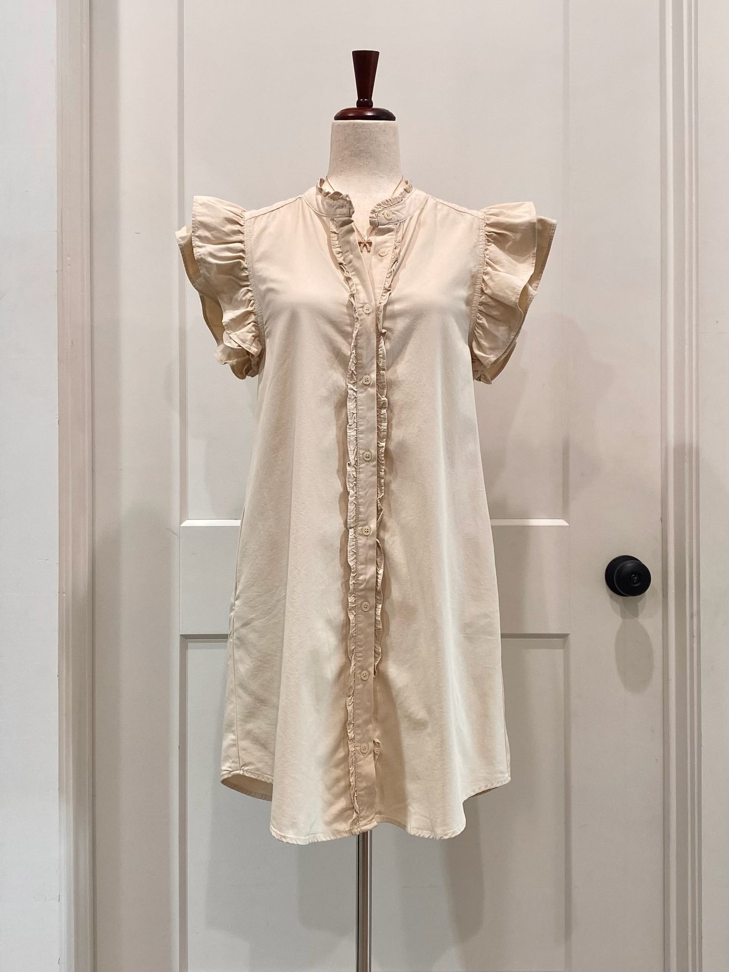 Snow Washed Button Down Dress
