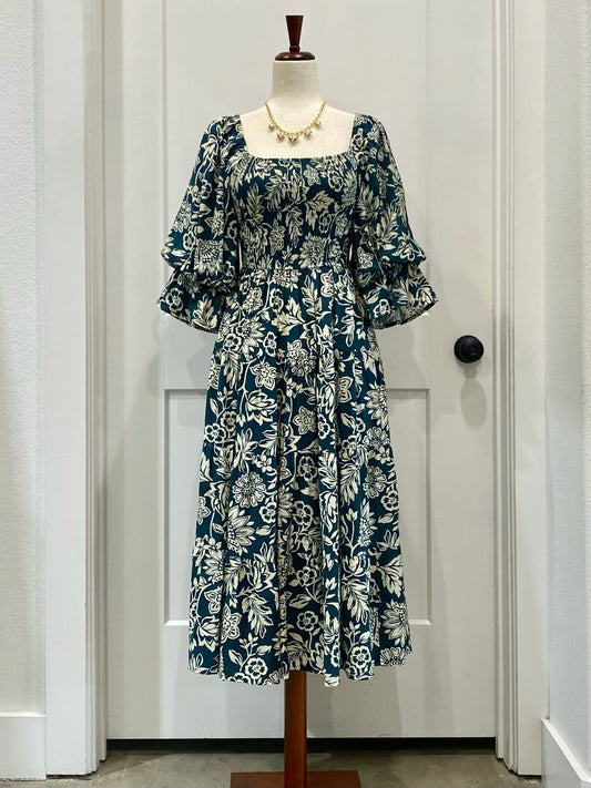 Floral Printed Midi Dress