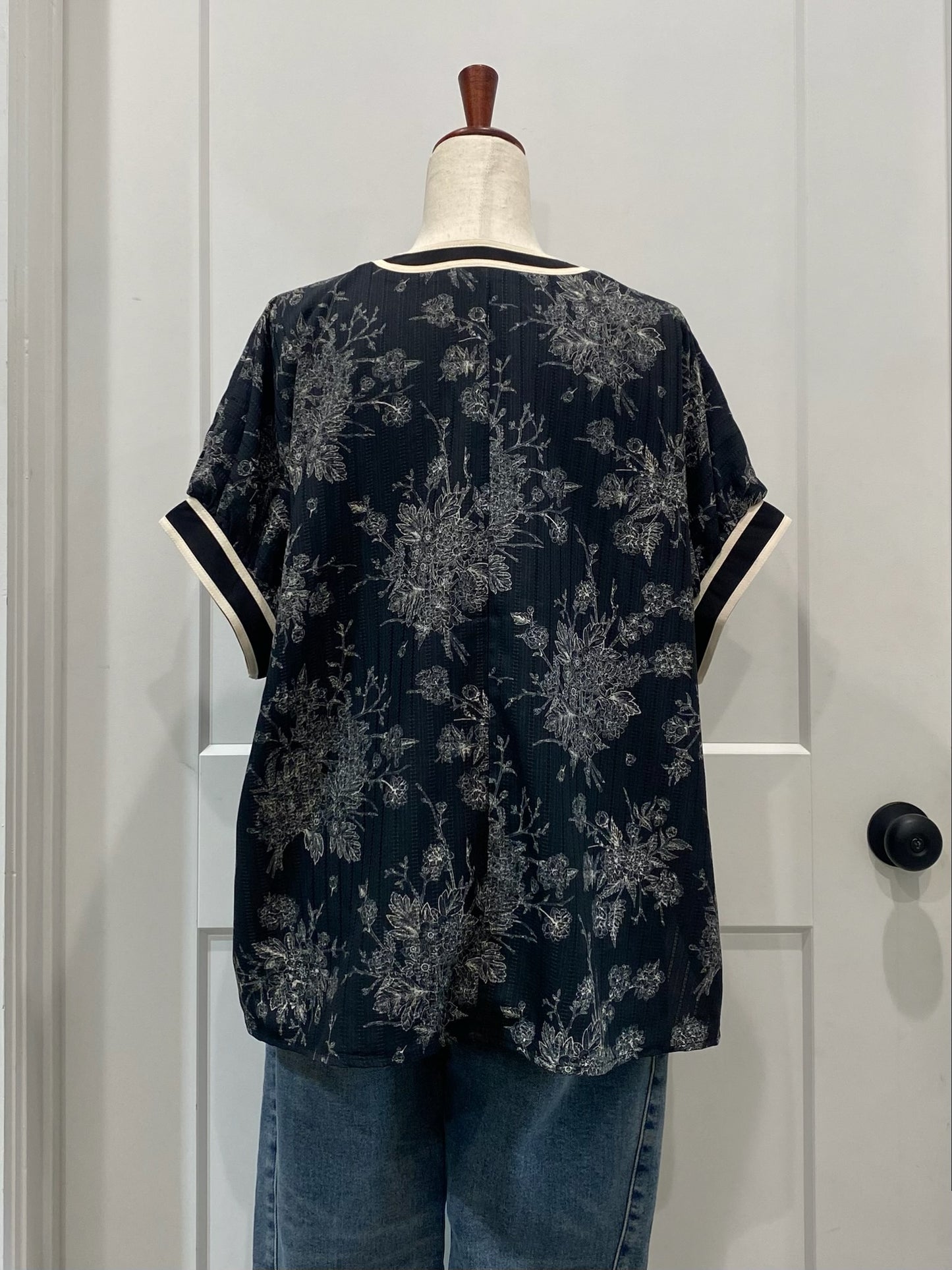 Floral Print Oversized Top
