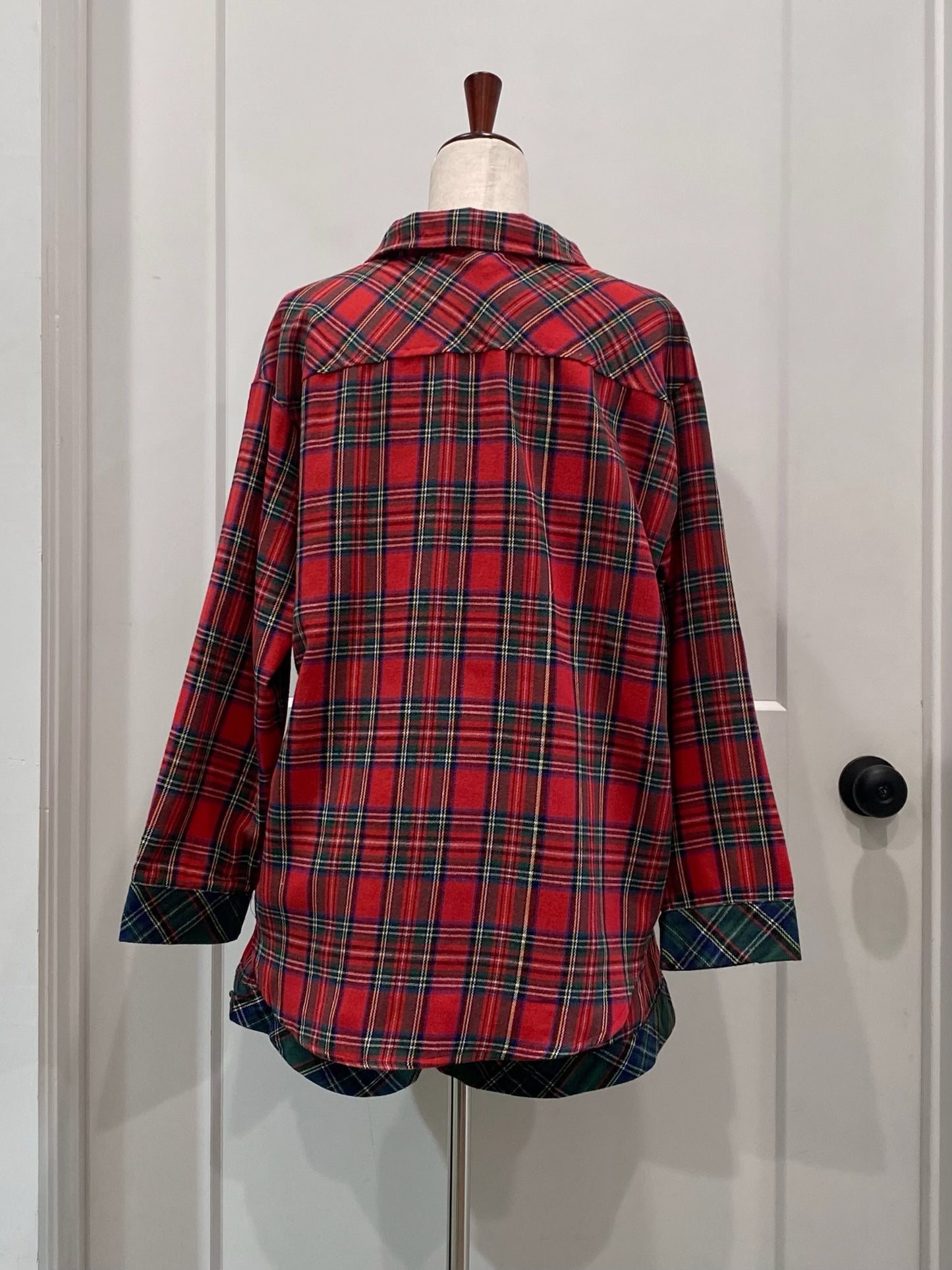 Plaid Pajama Short Set