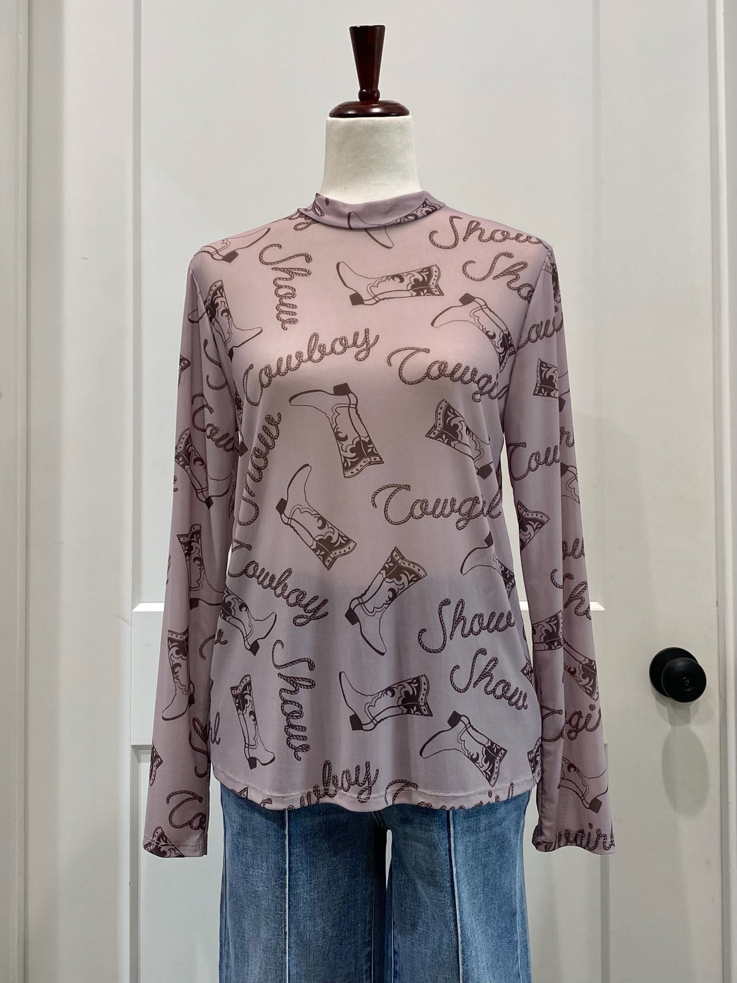 Cowboy Show Mesh Top