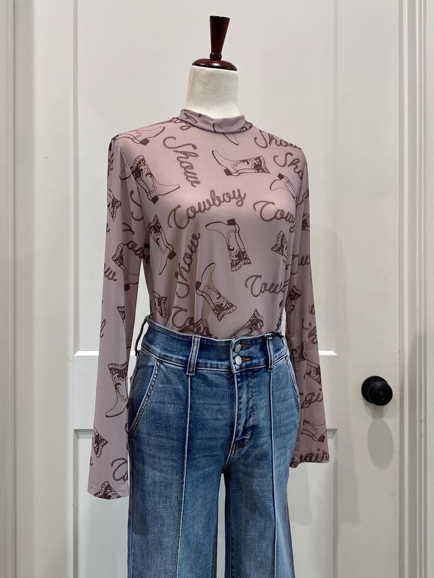 Cowboy Show Mesh Top