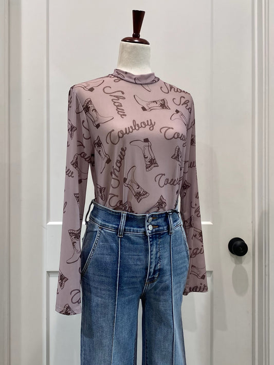 Cowboy Show Mesh Top
