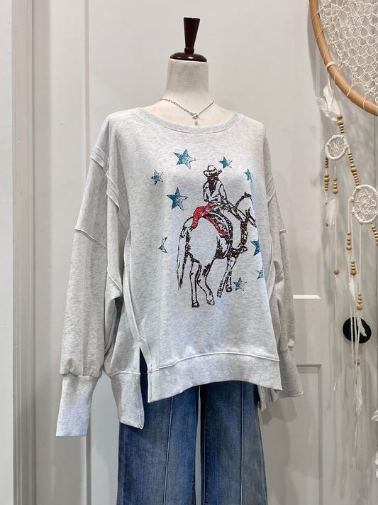 Horse & Rider Graphic Sweatshirt