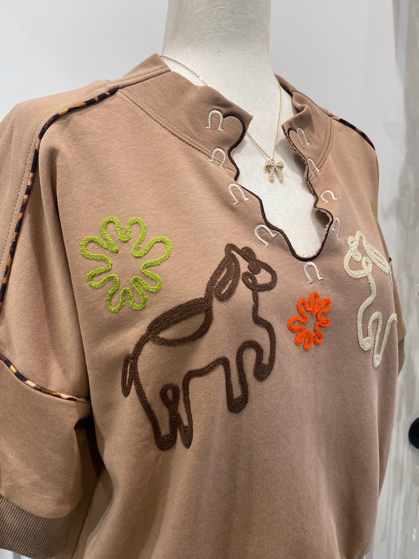 Western Embroidered Sweatshirt