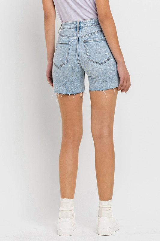 High Rise Midi Shorts