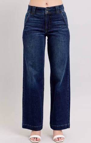 Trouser Wide Leg Jeans by Judy Blue