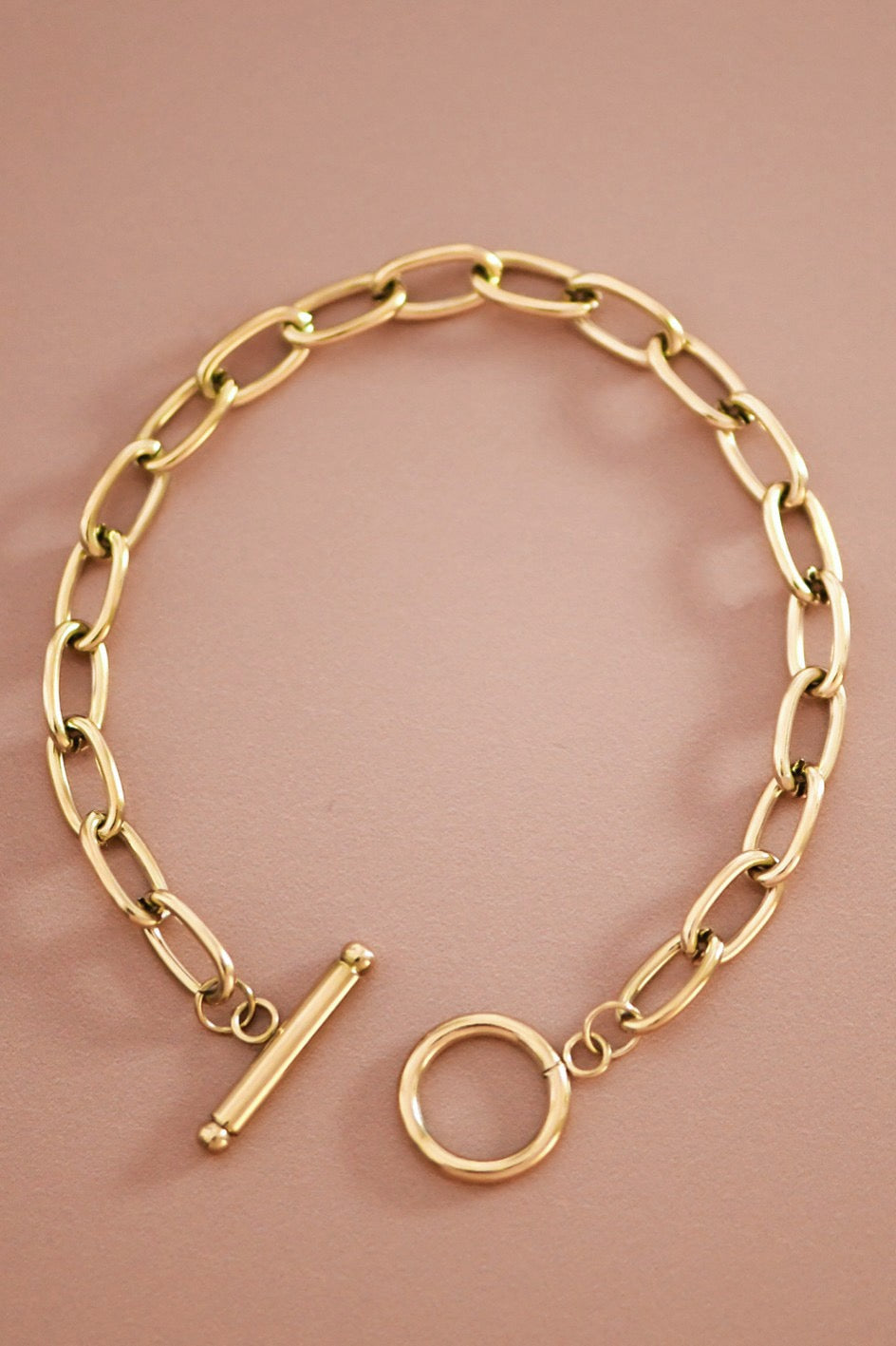 18K Gold Plated Stainless Steel Chain Bracelet