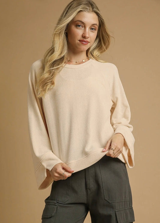 Knit Crew Neck Top