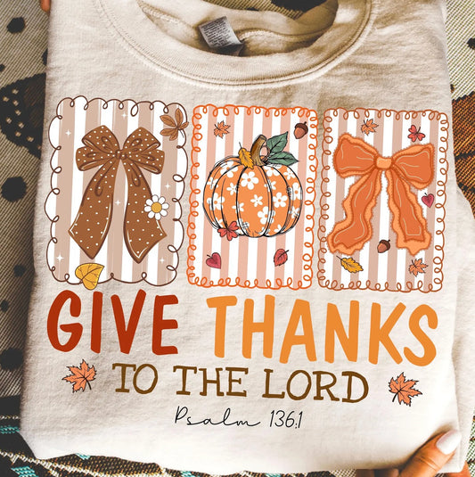 Give Thanks to the Lord Graphic Tee