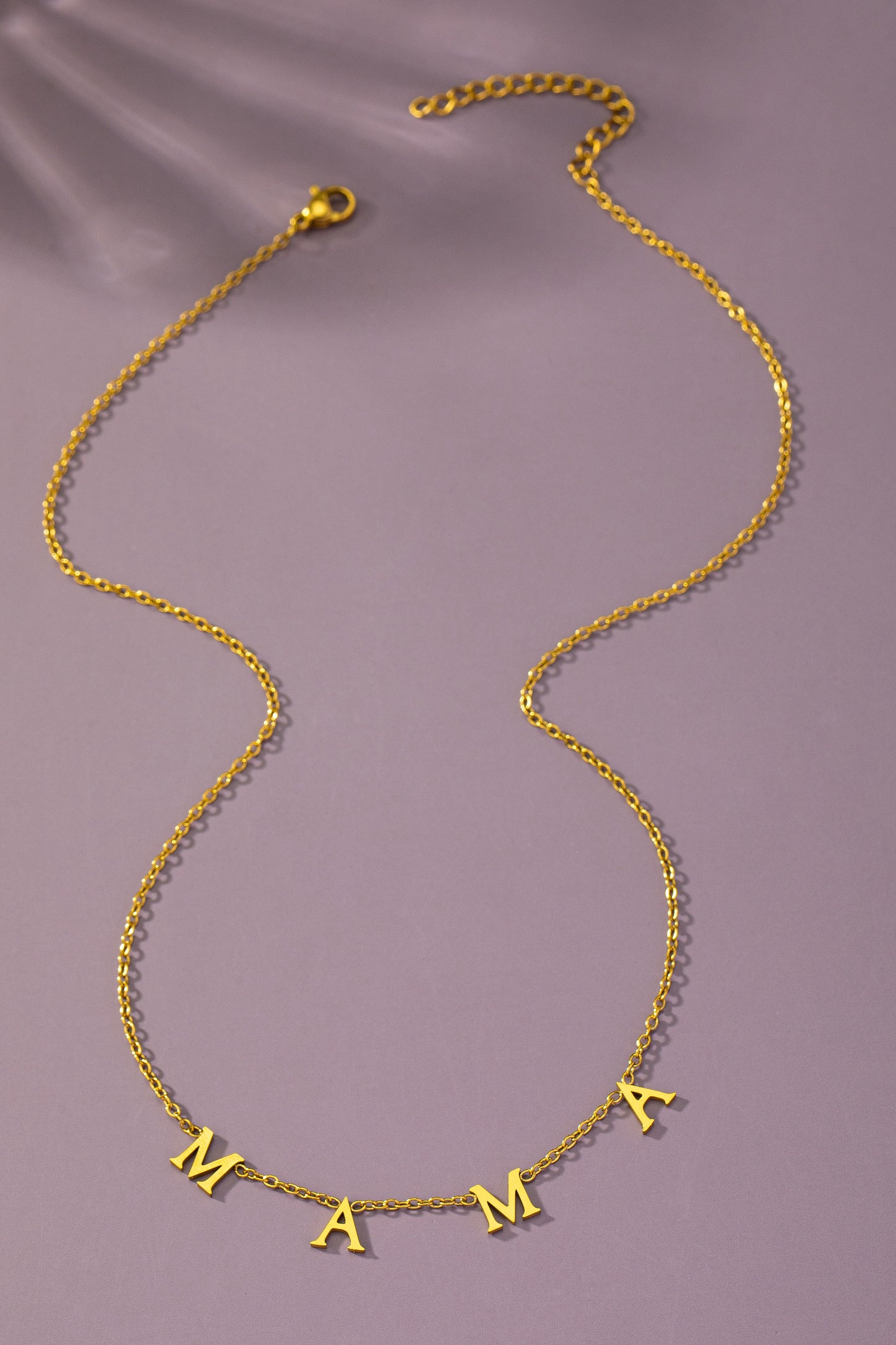 Delicate "Mama" Pendant Necklace