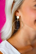 Dark Leopard Stick Hoops