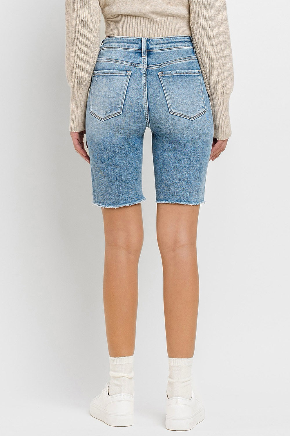 High Rise Bermuda Shorts