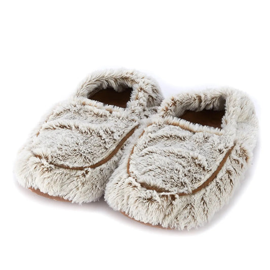 Brown Marshmallow Warmies Slippers