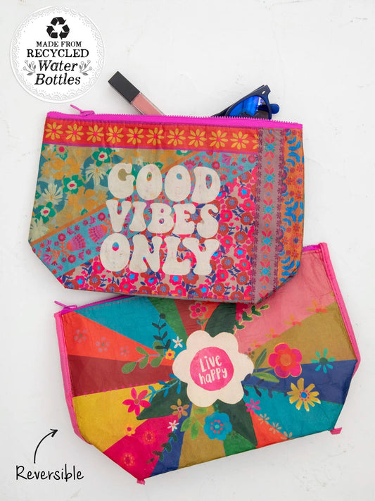 "Good Vibes Only" Zipper Pouch