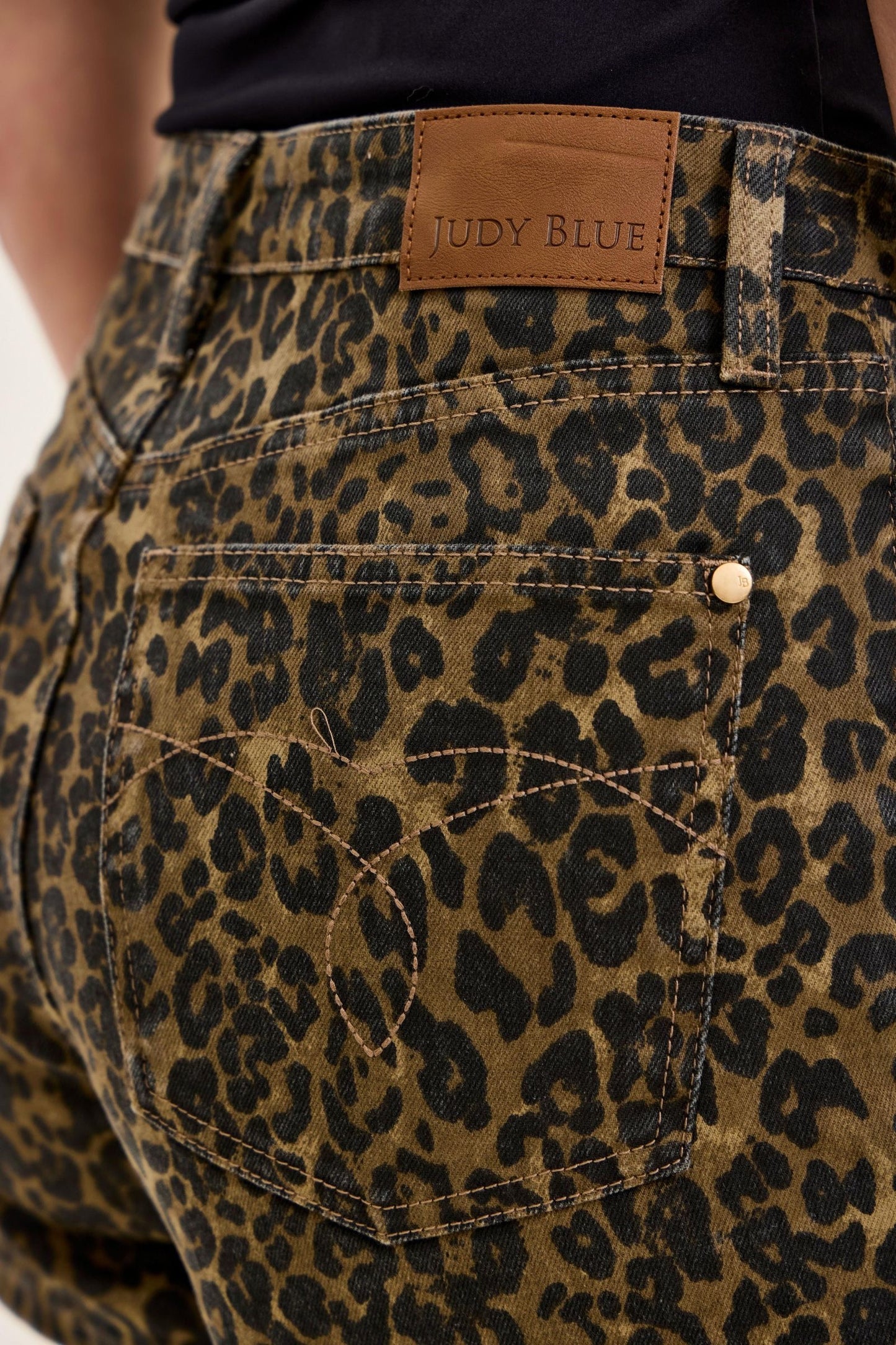 Rigid Magic Leopard Judy Blue Shorts