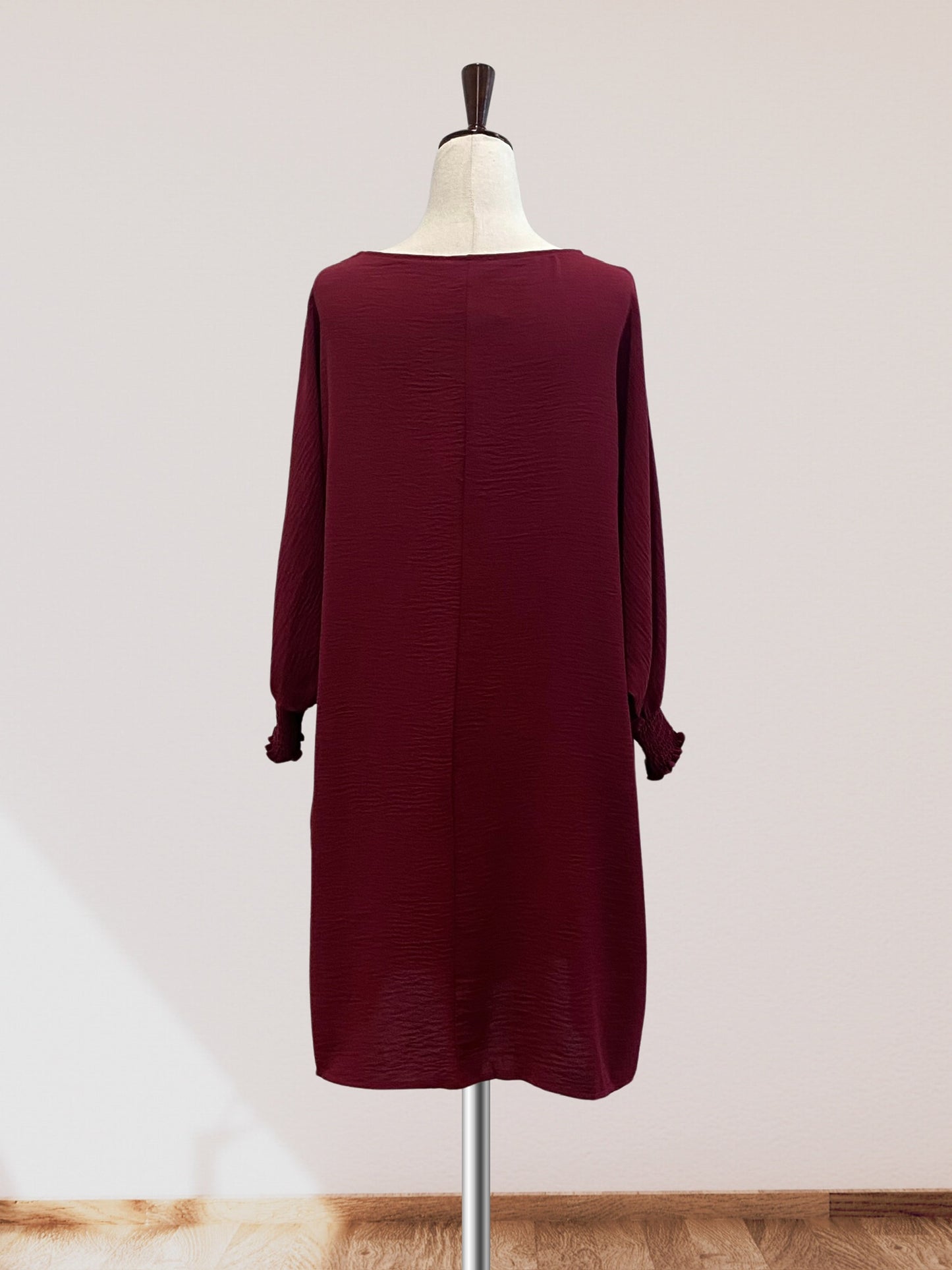 V-Neck Long Sleeve Dress