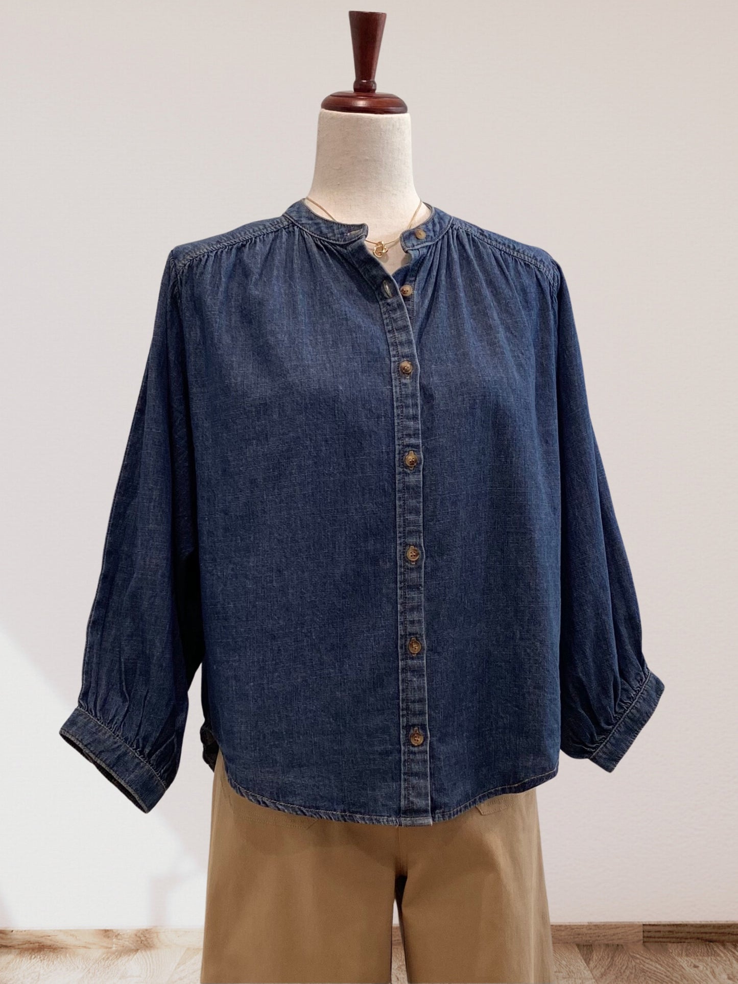 Denim Botton Down Top