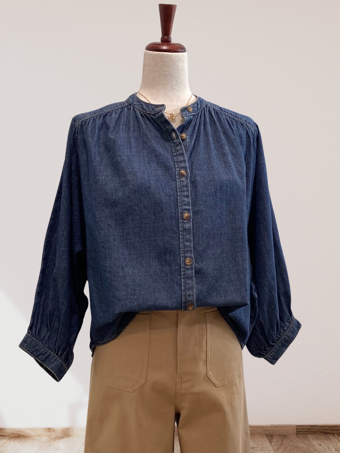 Denim Botton Down Top