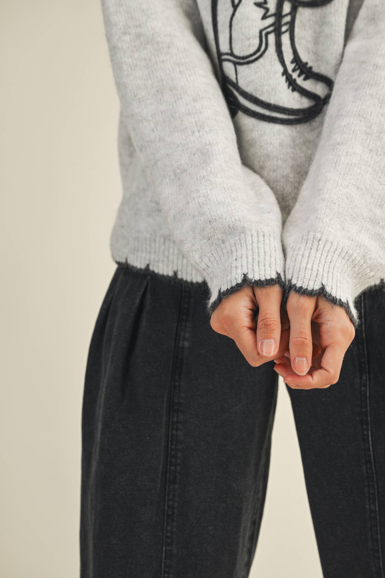 Western Chain Stitch Sweater