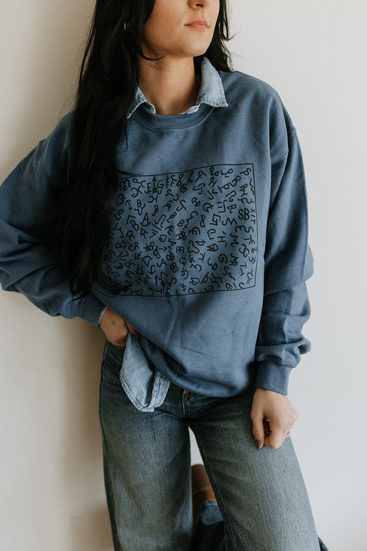 Cattle Brands Graphic Sweatshirt