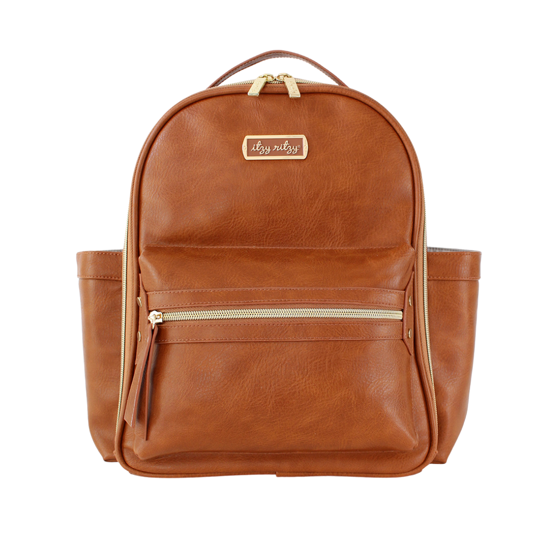 Cognac Itzy Mini Diaper Bag/Backpack