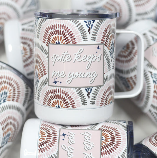 "Spite Keeps Me Young" Travel Mug