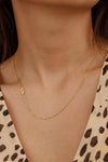 Dainty Sideways Initial Necklace