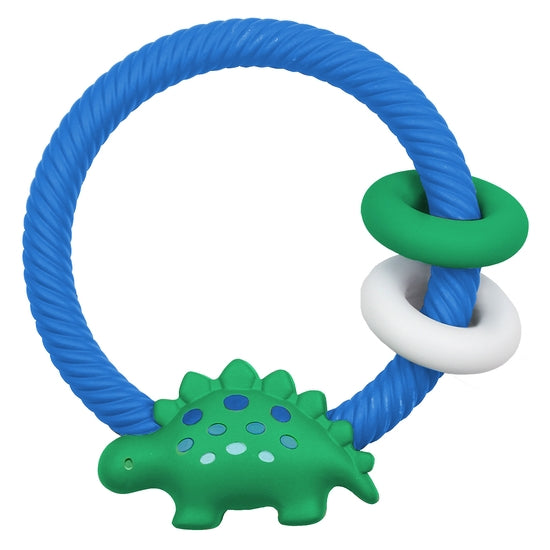 Dinosaur Silicone Teether Rattles
