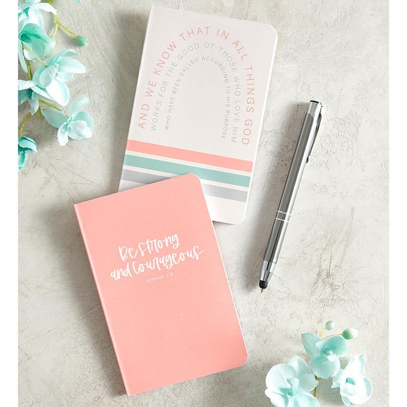 "Strong & Courageous" Notepad Set