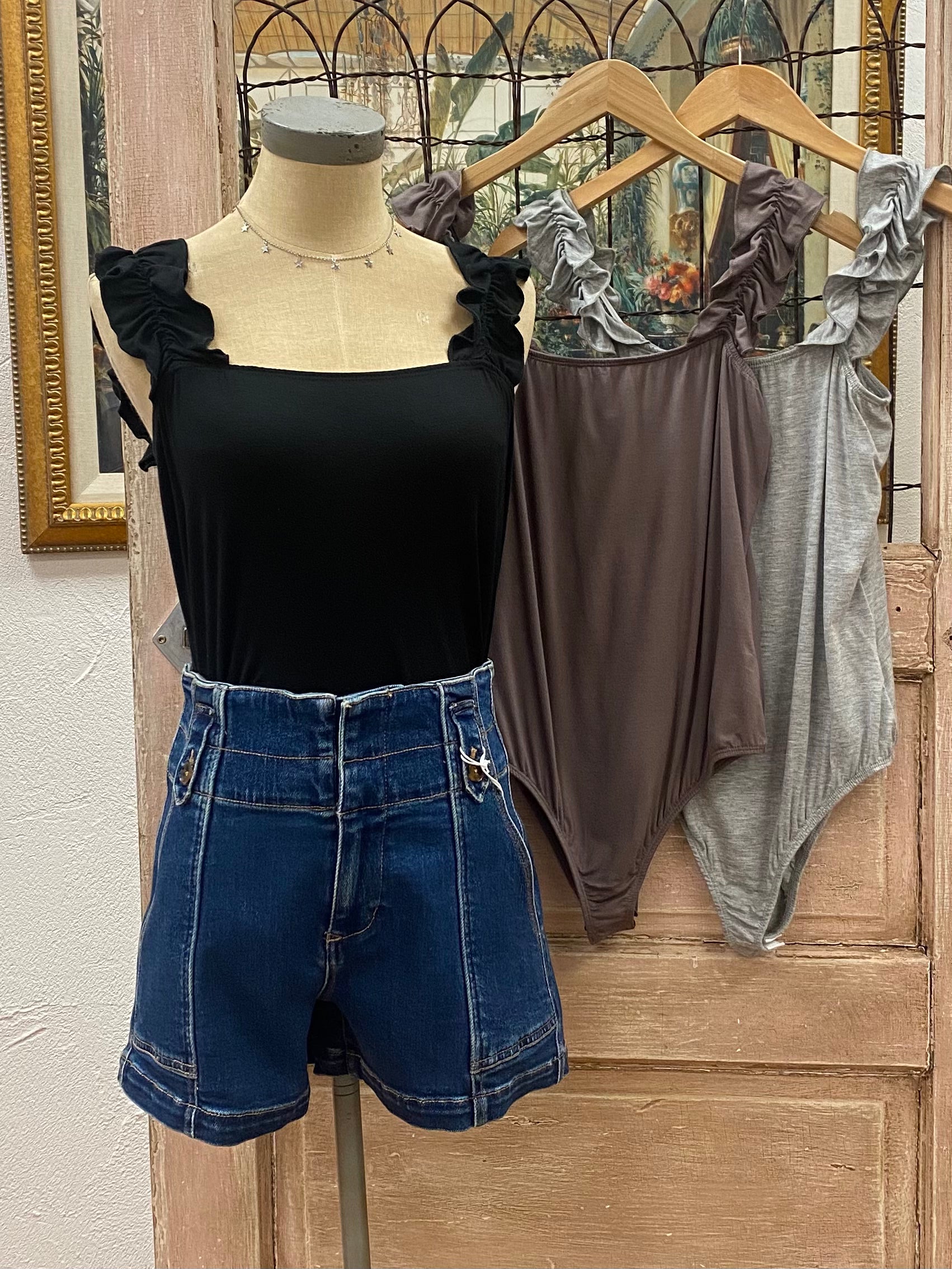 Bodysuit with Ruffle Detail