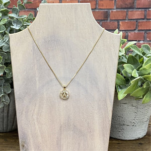 CZ Initial Necklace
