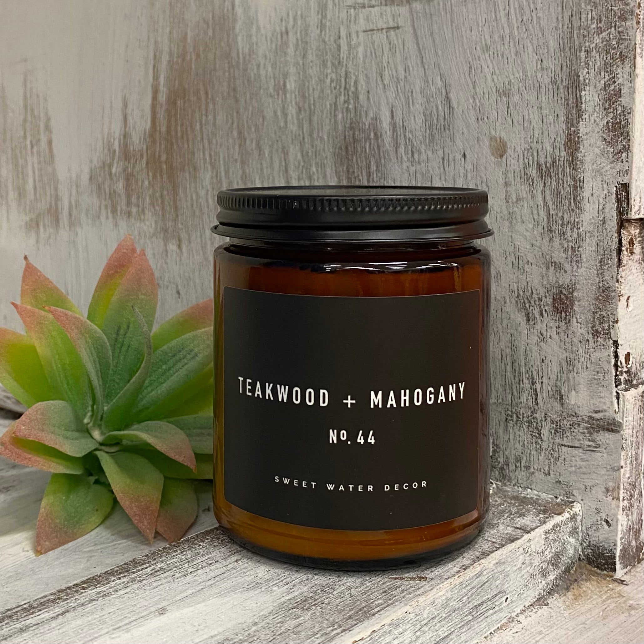 Teakwood + Mahogany Soy Candle