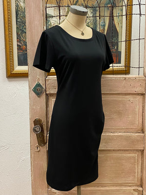 Short Sleeve Dress with Ruched Side