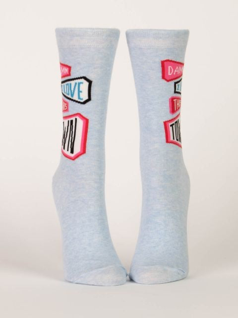 "...I Love This Town" Crew Socks