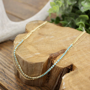 2 Layer Crystal Necklace