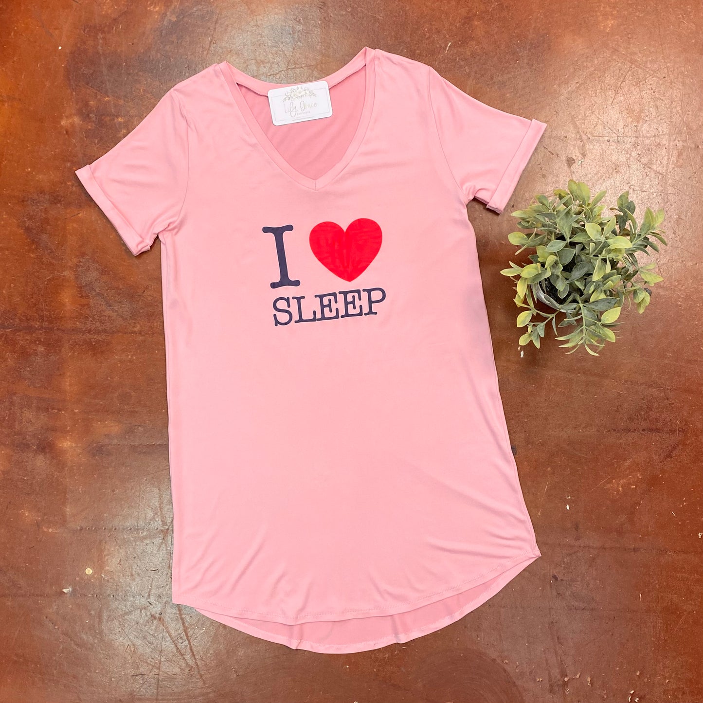 "I Love Sleep" Sleep Shirt
