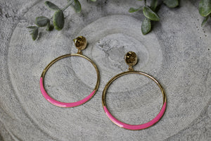 Statement Color Hoop Earrings