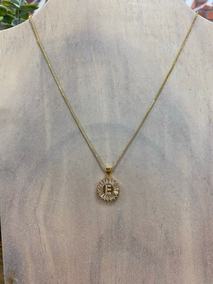 CZ Initial Necklace